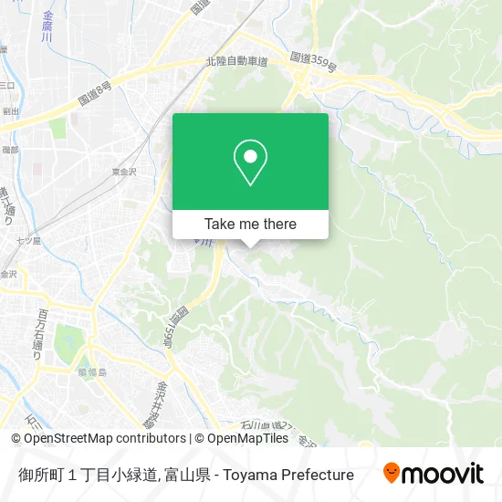 御所町１丁目小緑道 map