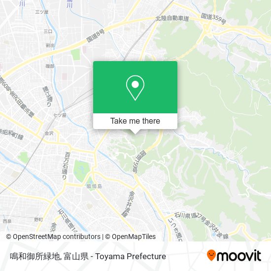 鳴和御所緑地 map