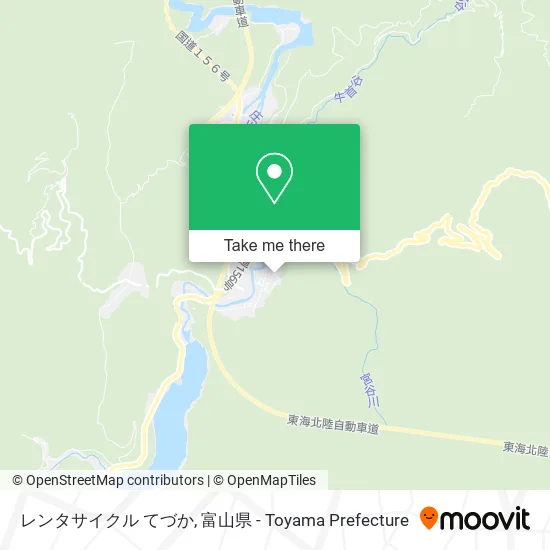 レンタサイクル てづか map