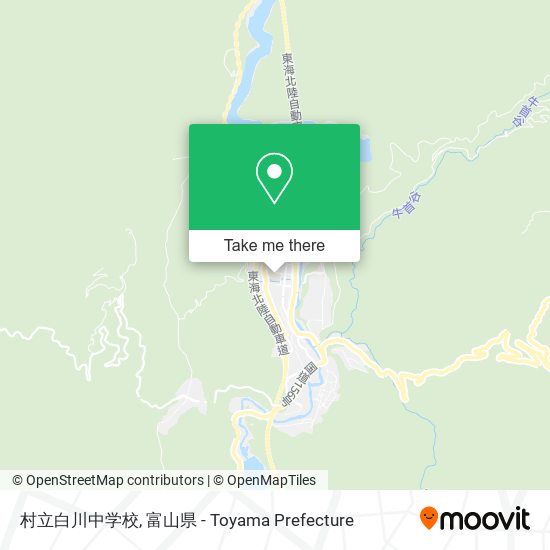 村立白川中学校 map