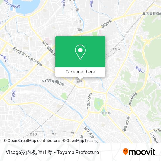 Visage案内板 map