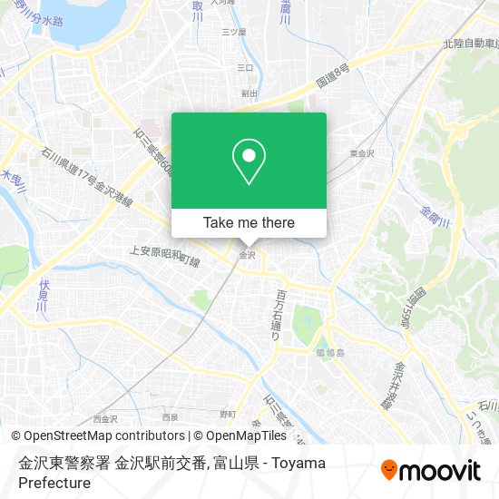 金沢東警察署 金沢駅前交番 map