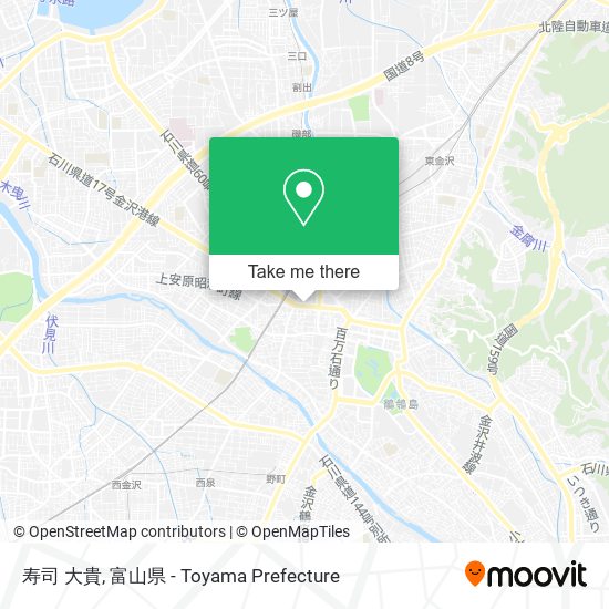 寿司 大貴 map
