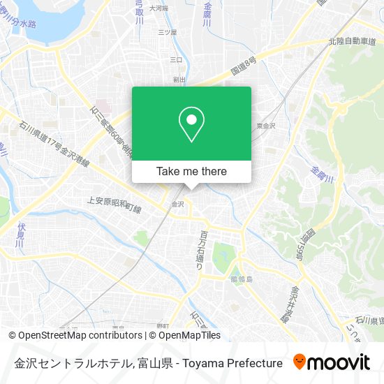 金沢セントラルホテル map