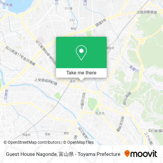 Guest House Nagonde map