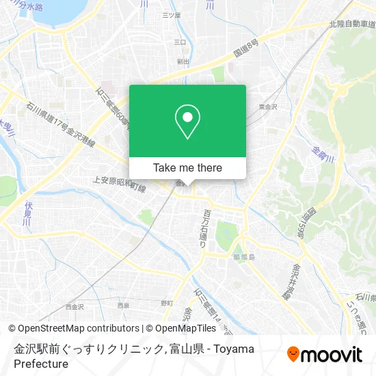 金沢駅前ぐっすりクリニック map