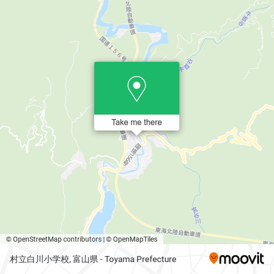 村立白川小学校 map
