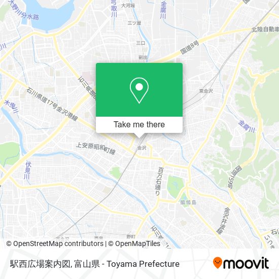 駅西広場案内図 map