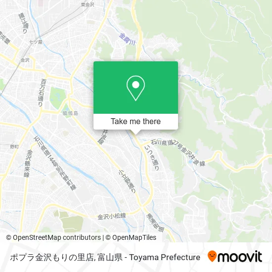 ポプラ金沢もりの里店 map