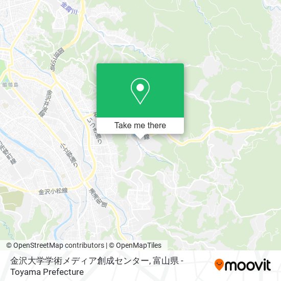 金沢大学学術メディア創成センター map