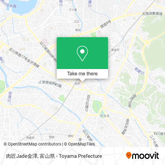 肉匠Jade金澤 map