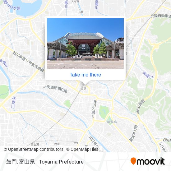 鼓門 map
