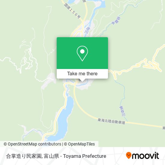 合掌造り民家園 map