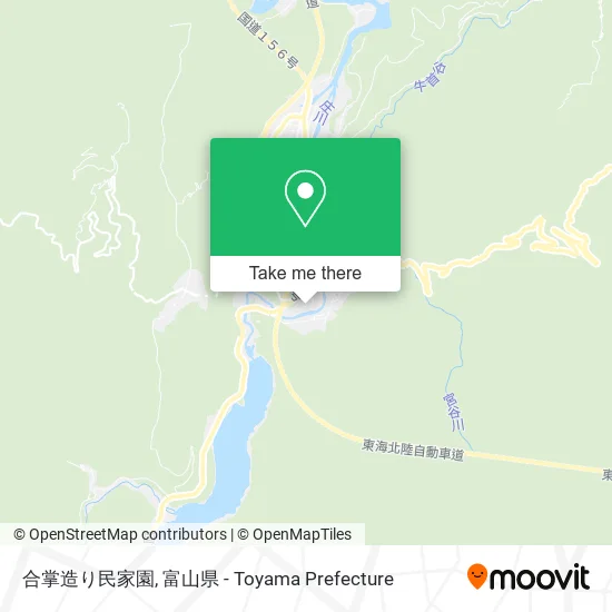 合掌造り民家園 map