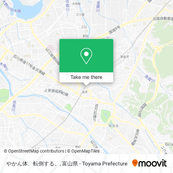 やかん体、転倒する。 map