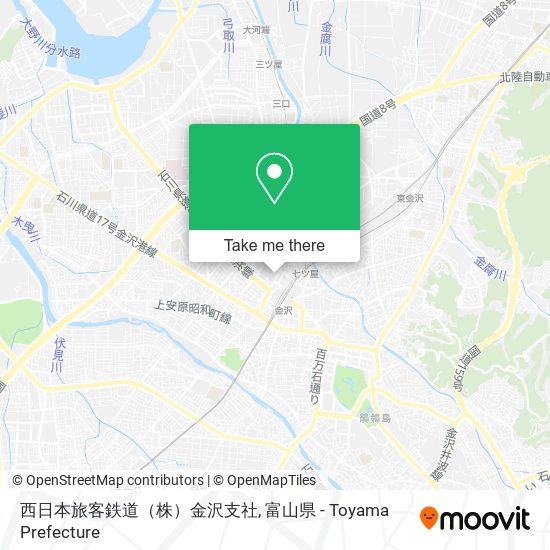 西日本旅客鉄道（株）金沢支社 map