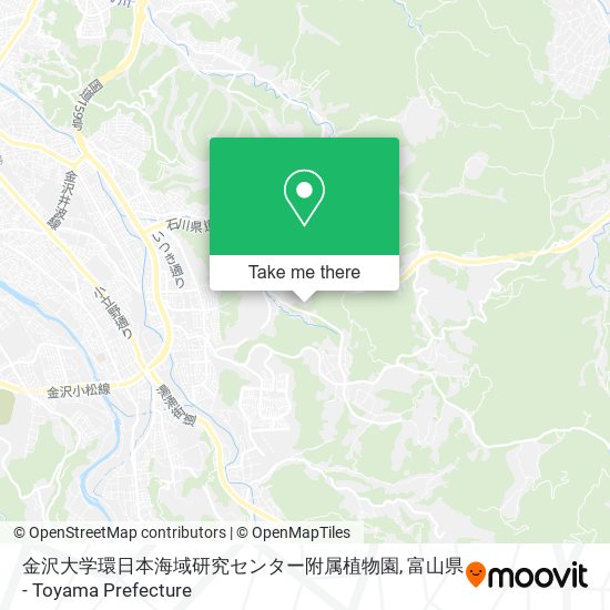 金沢大学環日本海域研究センター附属植物園 map
