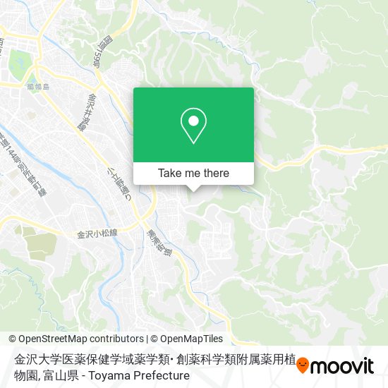 金沢大学医薬保健学域薬学類･創薬科学類附属薬用植物園 map