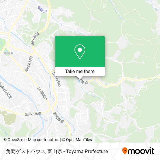 角間ゲストハウス map