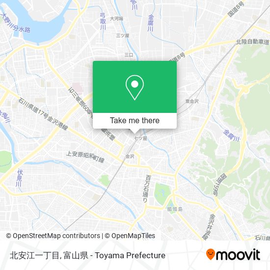 北安江一丁目 map
