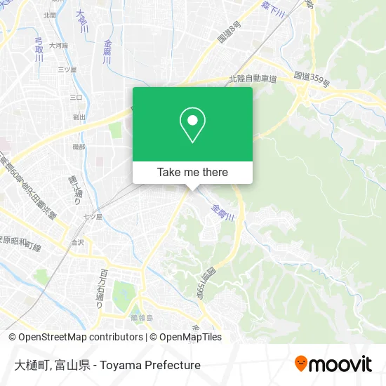 大樋町 map
