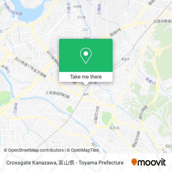 Crossgate Kanazawa map