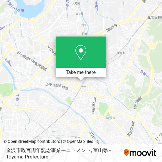 金沢市政百周年記念事業モニュメント map