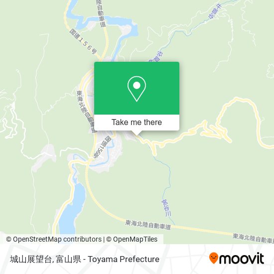 城山展望台 map