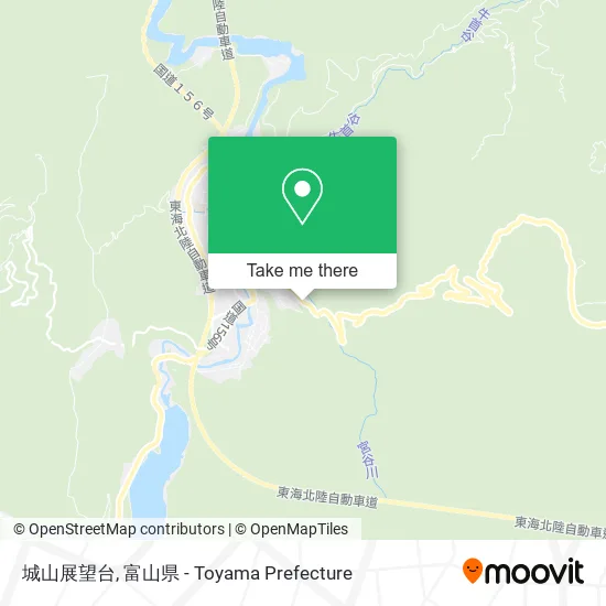 城山展望台 map
