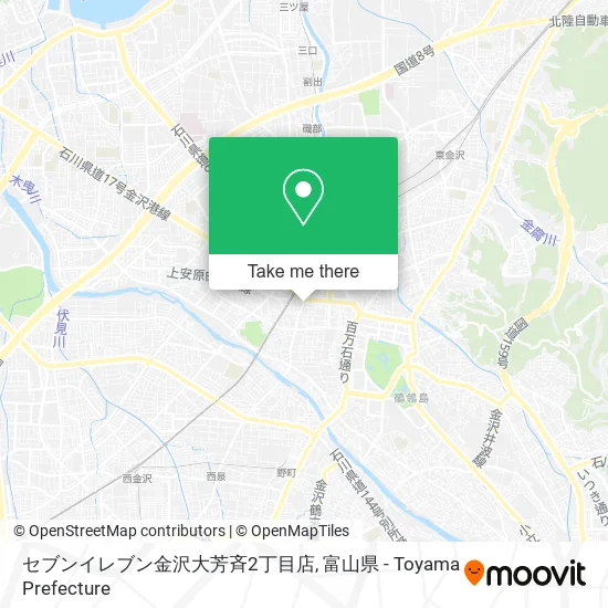 セブンイレブン金沢大芳斉2丁目店 map