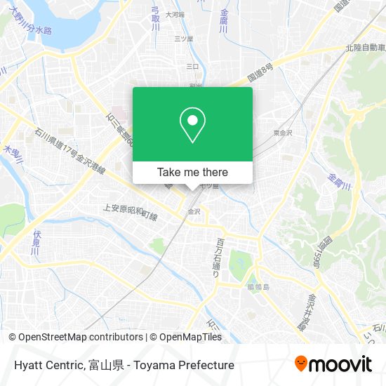 Hyatt Centric map