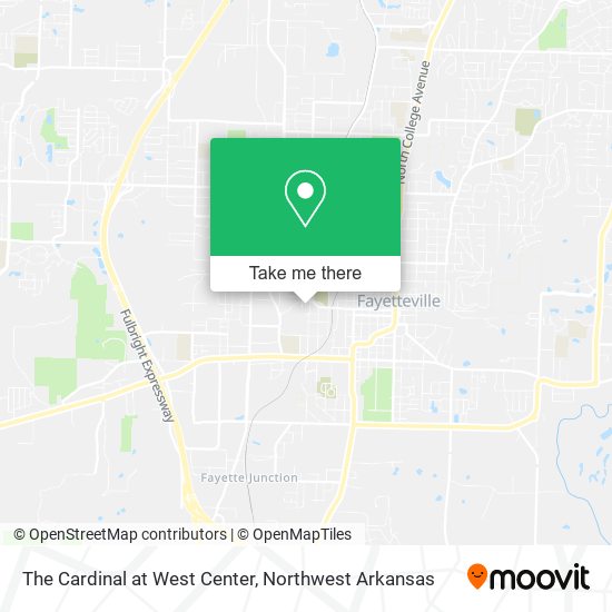 The Cardinal at West Center map