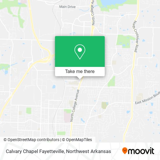 Calvary Chapel Fayetteville map