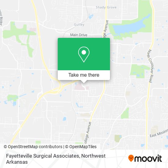 Fayetteville Surgical Associates map