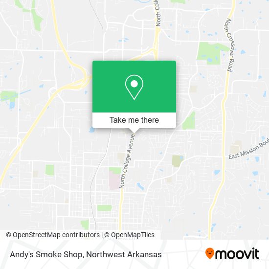 Andy's Smoke Shop map