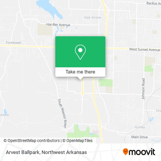Mapa de Arvest Ballpark