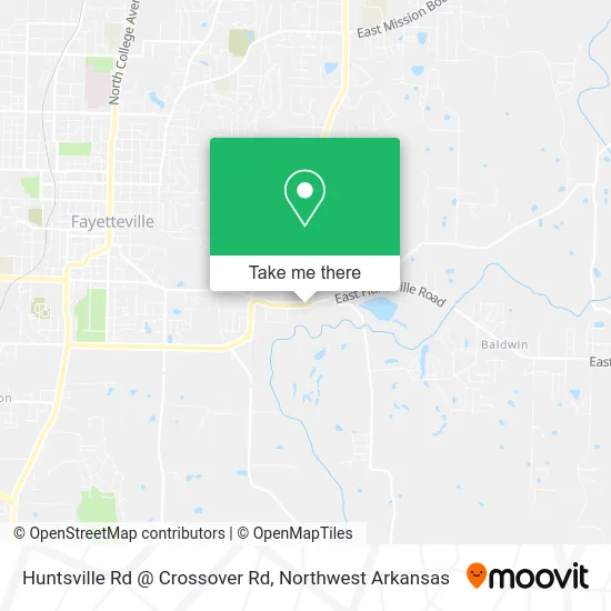 Huntsville Rd @ Crossover Rd map