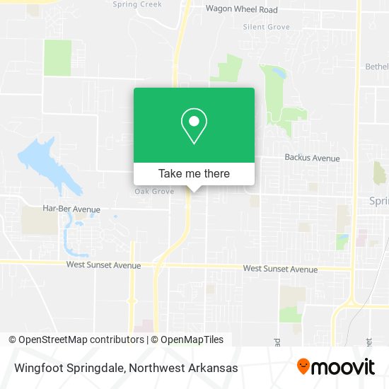 Mapa de Wingfoot Springdale