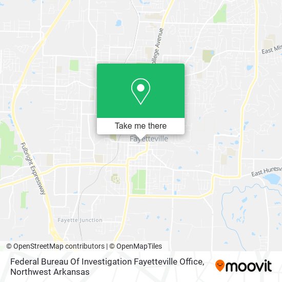 Federal Bureau Of Investigation Fayetteville Office map