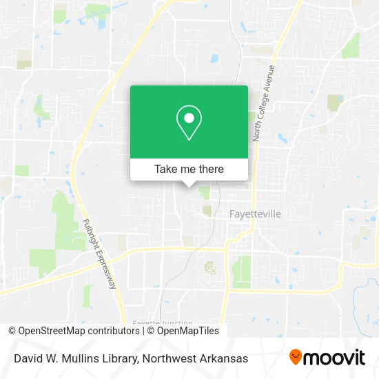 David W. Mullins Library map