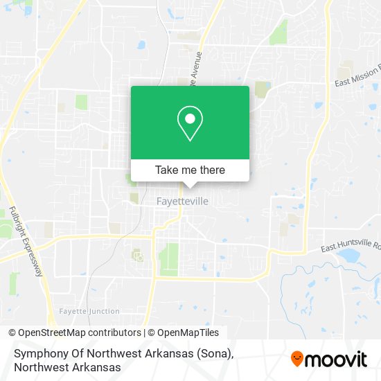 Symphony Of Northwest Arkansas (Sona) map