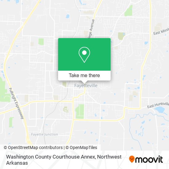 Washington County Courthouse Annex map