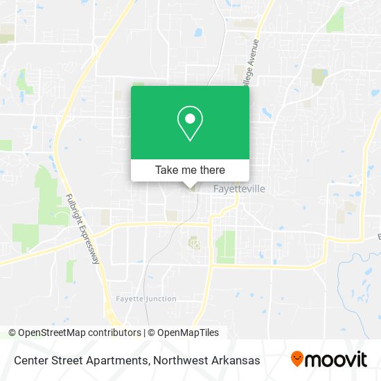 Mapa de Center Street Apartments