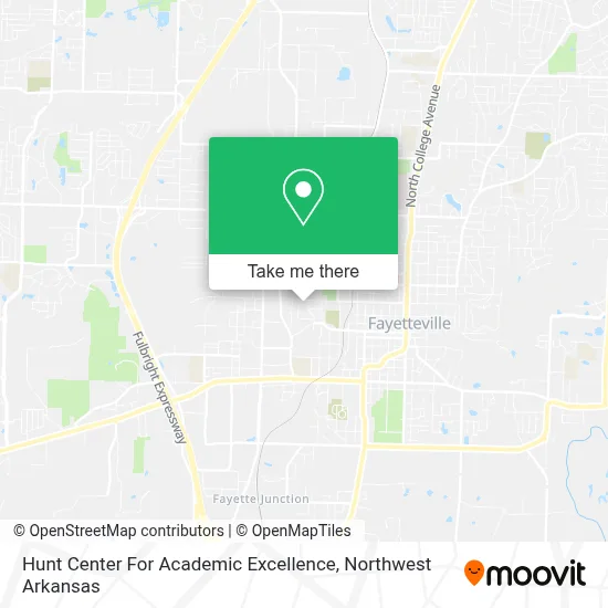 Hunt Center For Academic Excellence map