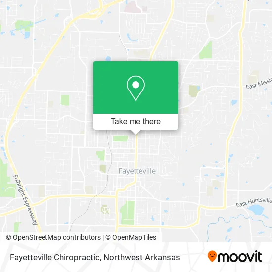Fayetteville Chiropractic map