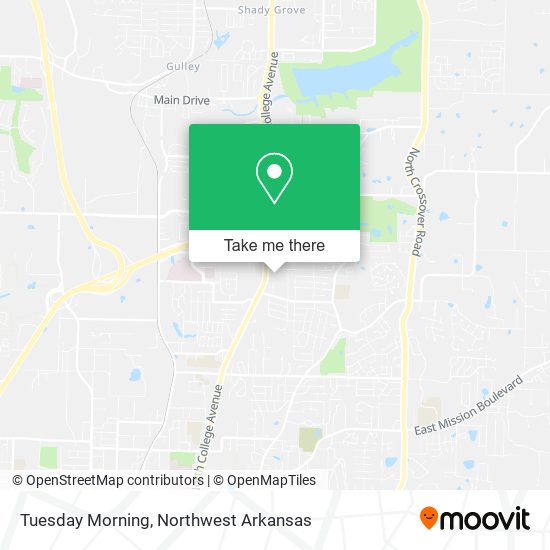 Tuesday Morning map