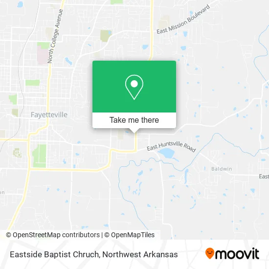 Eastside Baptist Chruch map