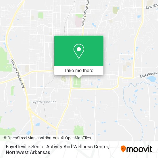 Fayetteville Senior Activity And Wellness Center map