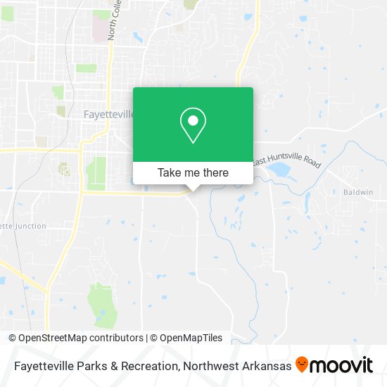 Mapa de Fayetteville Parks & Recreation