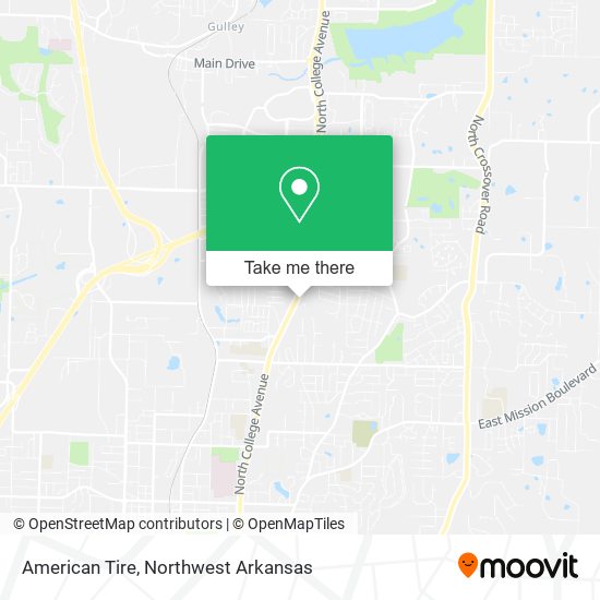 Mapa de American Tire